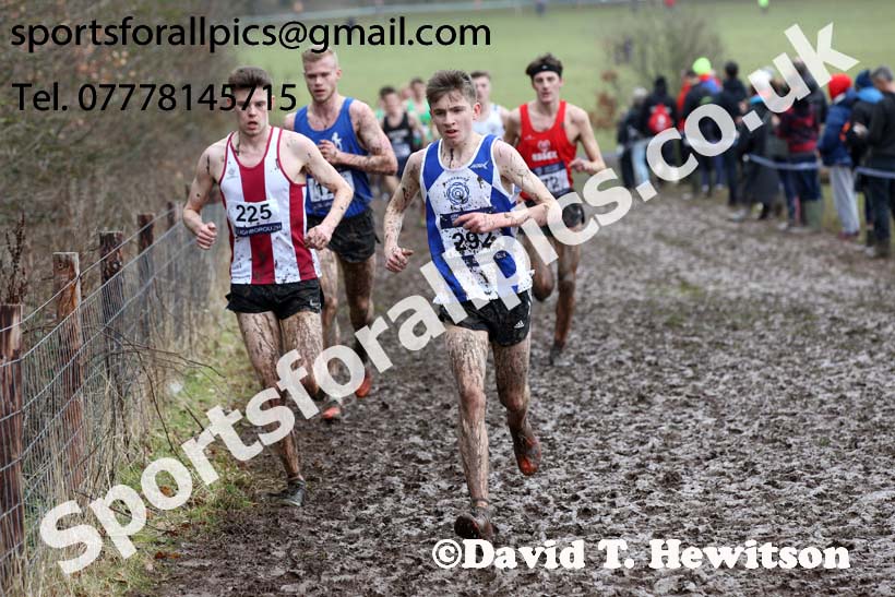 Mens under-20s 2018 British Inter Counties Cross Country Champs., Prestwold Hall, Loughborough. Photo: David T. Hewitson/Sports for All Pics